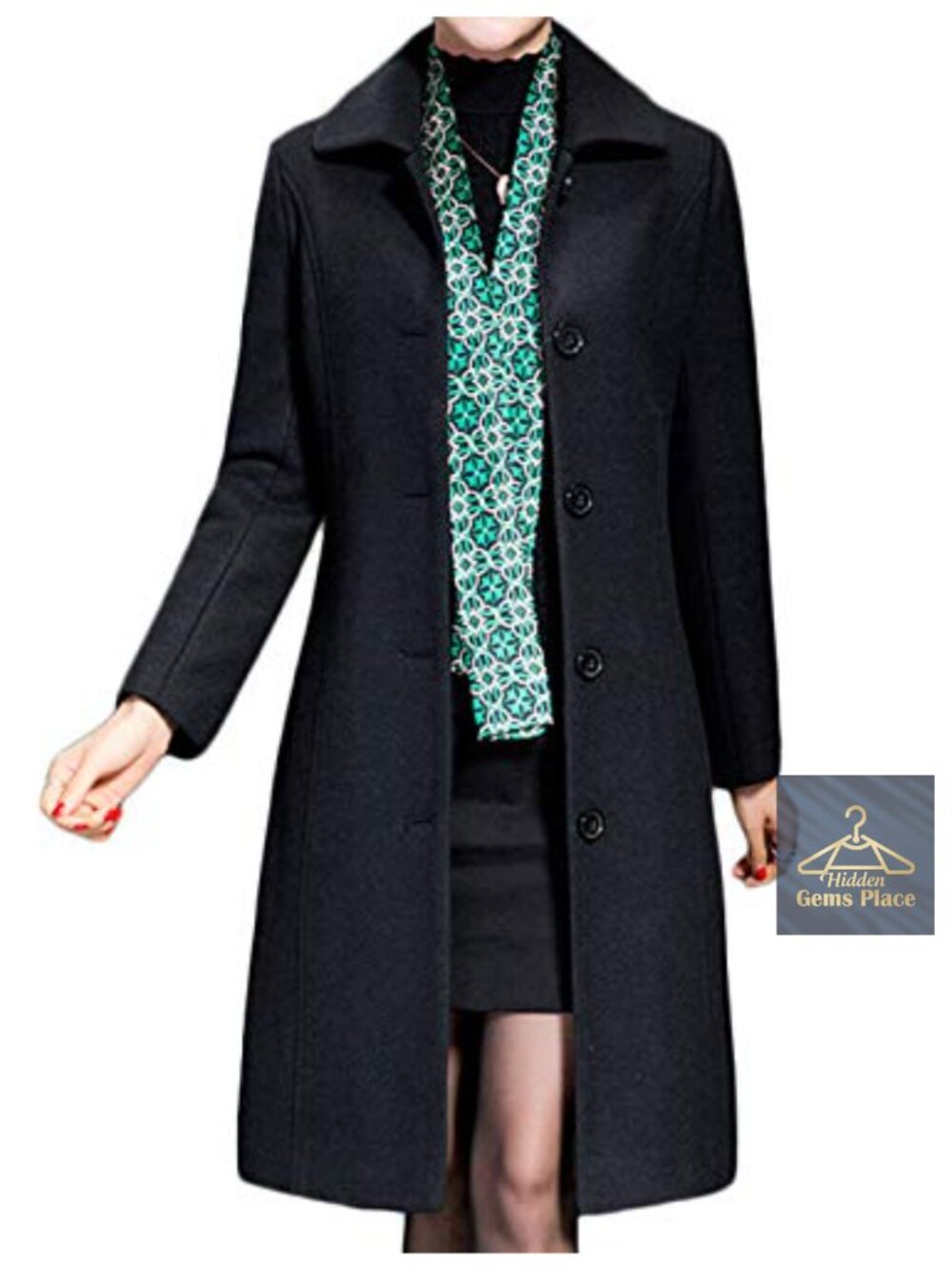Wool Trench Coat Winter Long Thick Overcoat Double Breasted Lapel